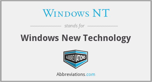 What does WINDOWS NT stand for?